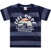 Camiseta Infantil Listrada Surf